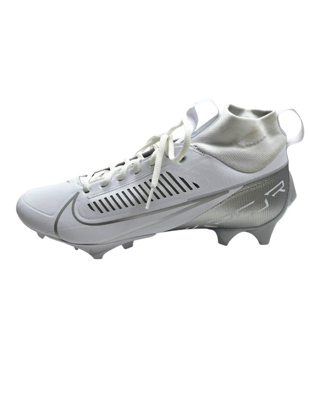 NWOT Nike Vapor Edge Pro 360 2 Men’s Football Cleats White Silver Size 13